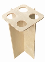 Koersbalspel bijzettafeltje/ongelakt